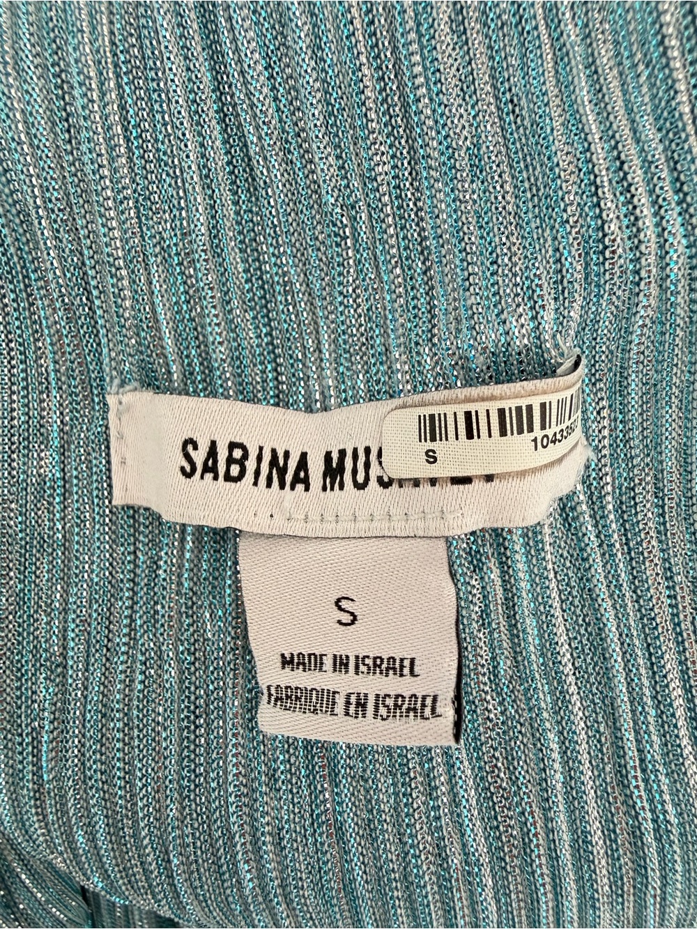Sabina Musayev Light Blue Helena V-Neck Maxi Dress Size Small 8475 - Picture 9 of 14